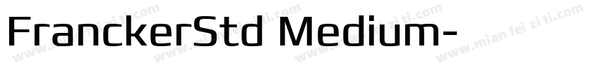 FranckerStd Medium字体转换